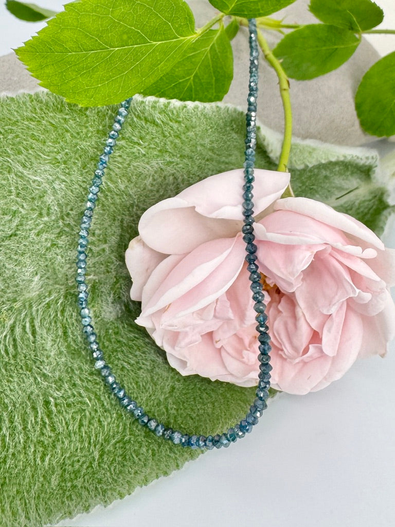The Prettiest Blue Diamond Nugget Necklace