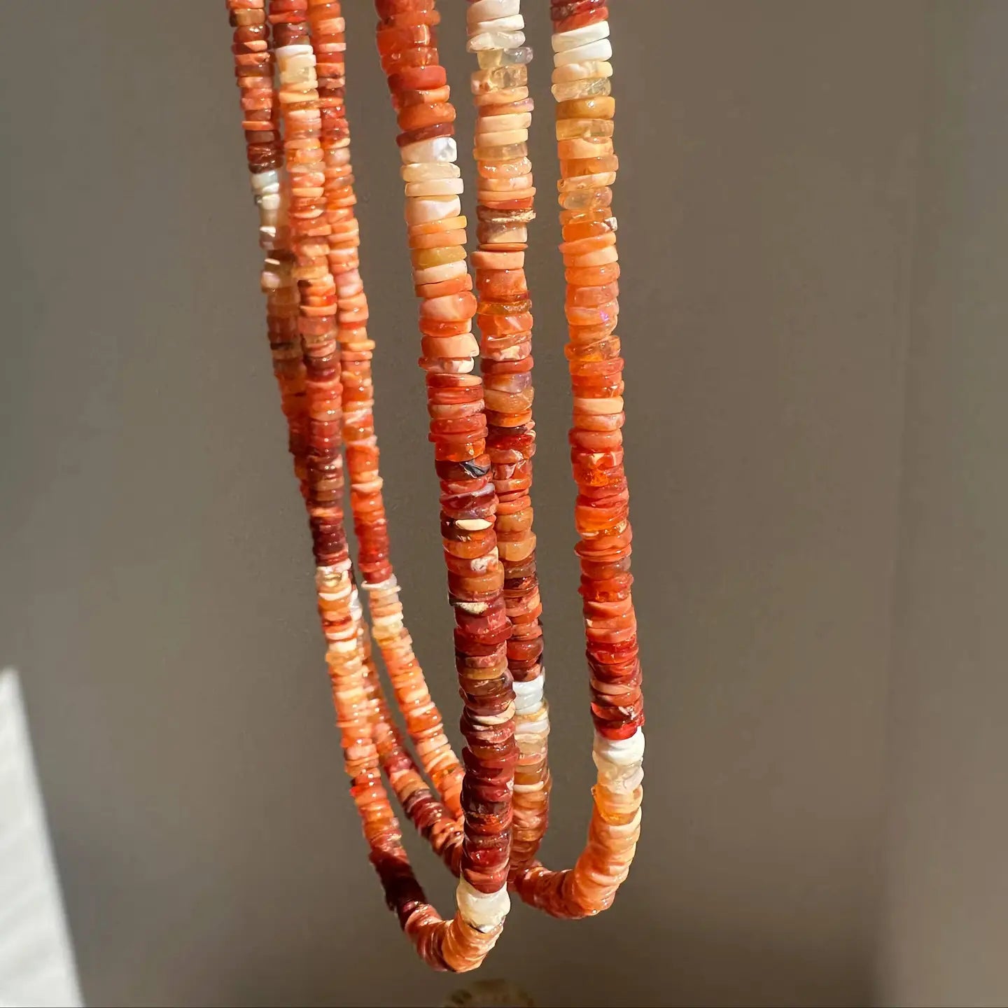 Mexican Fire Opal Beaded necklace