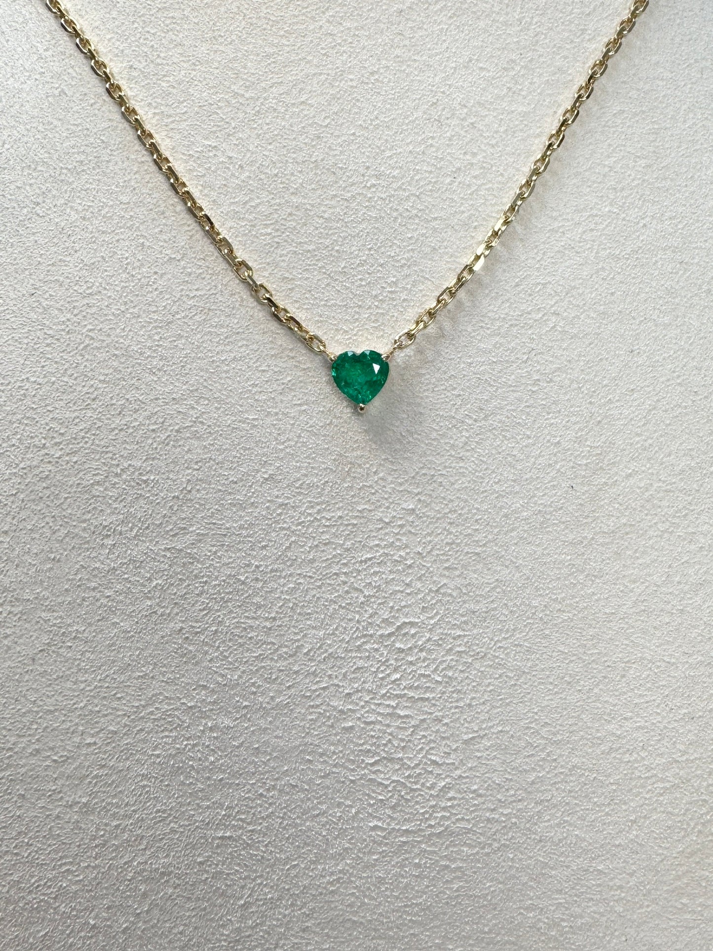 Emerald Heart Necklace