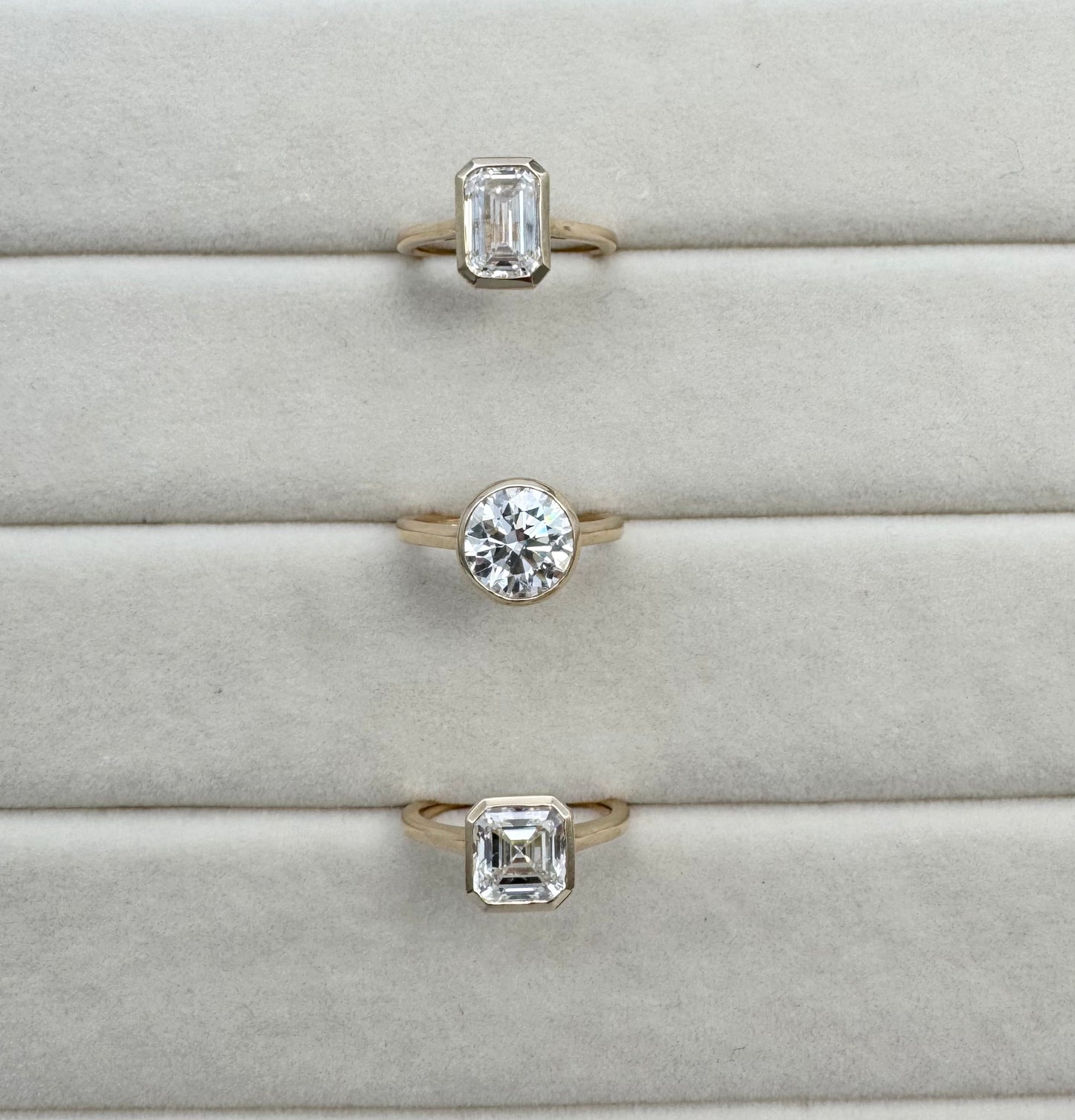 The Ascher Cut Diamond Ring