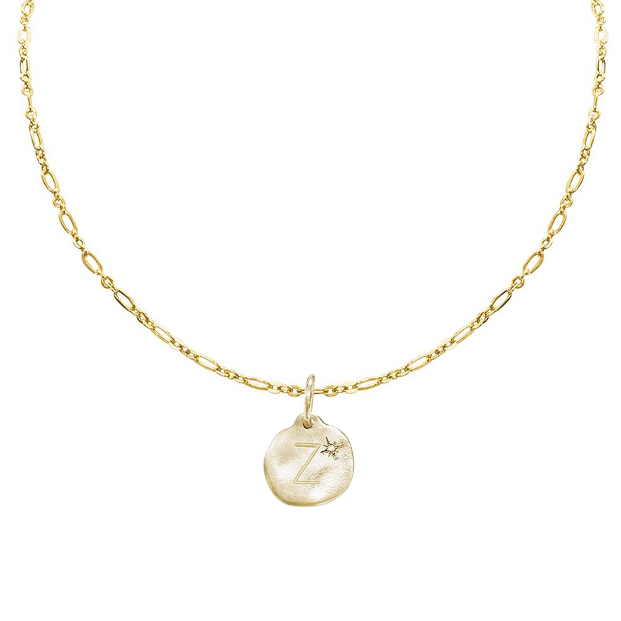 Letter A-Z Diamond Necklace Charm