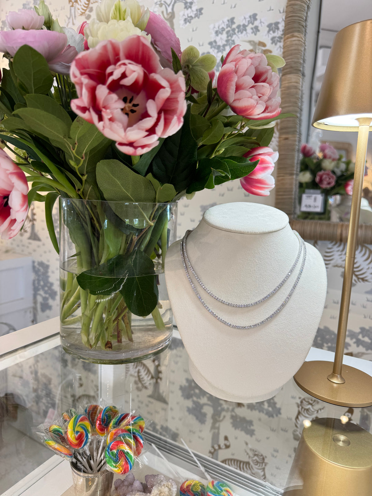Rock Candy Diamond Tennis Necklace