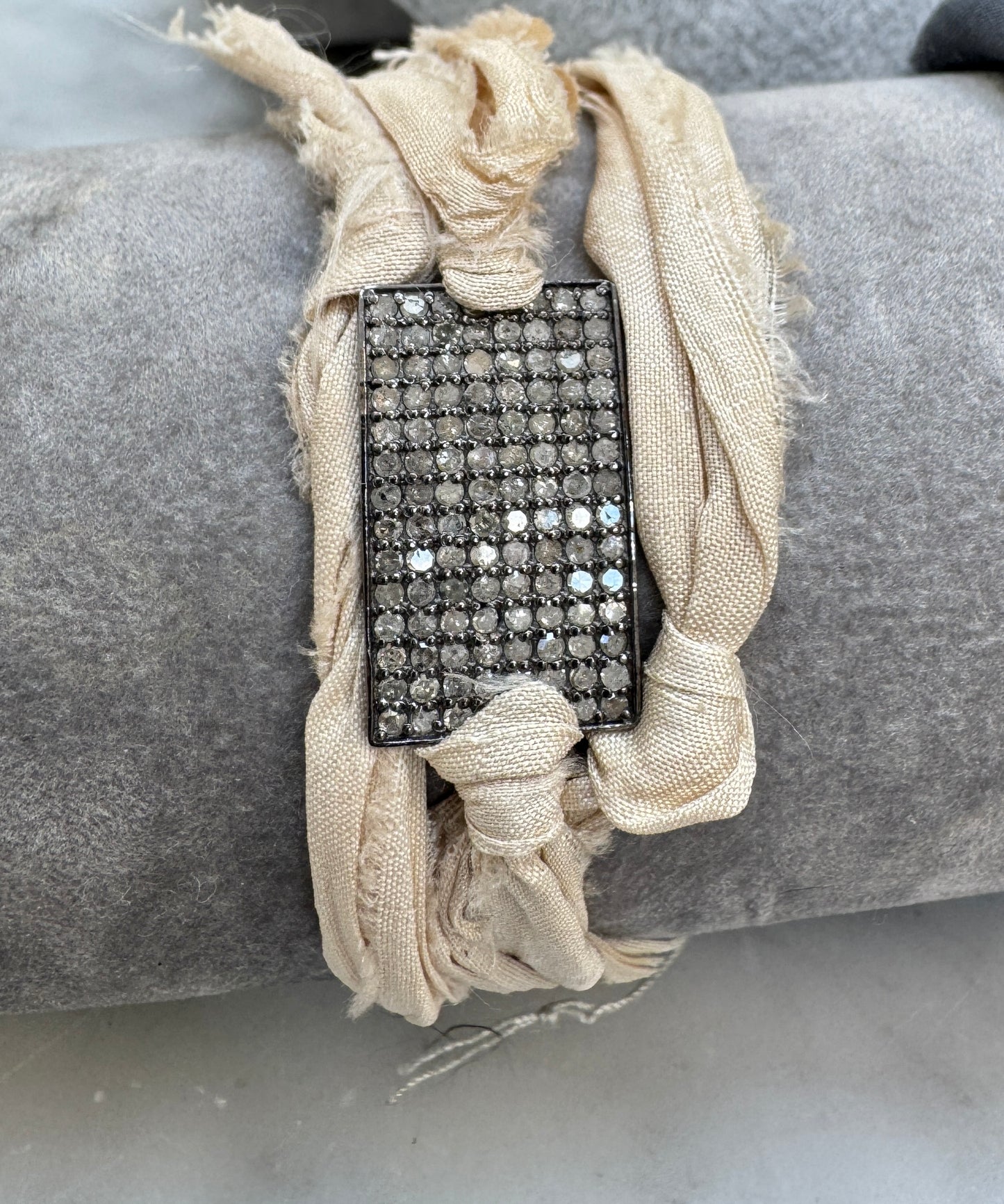 Sterling Silver Silk Wrap Bracelet