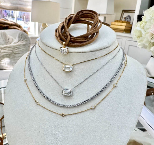 Wrap it Up Radiant Diamond Wrap Necklace