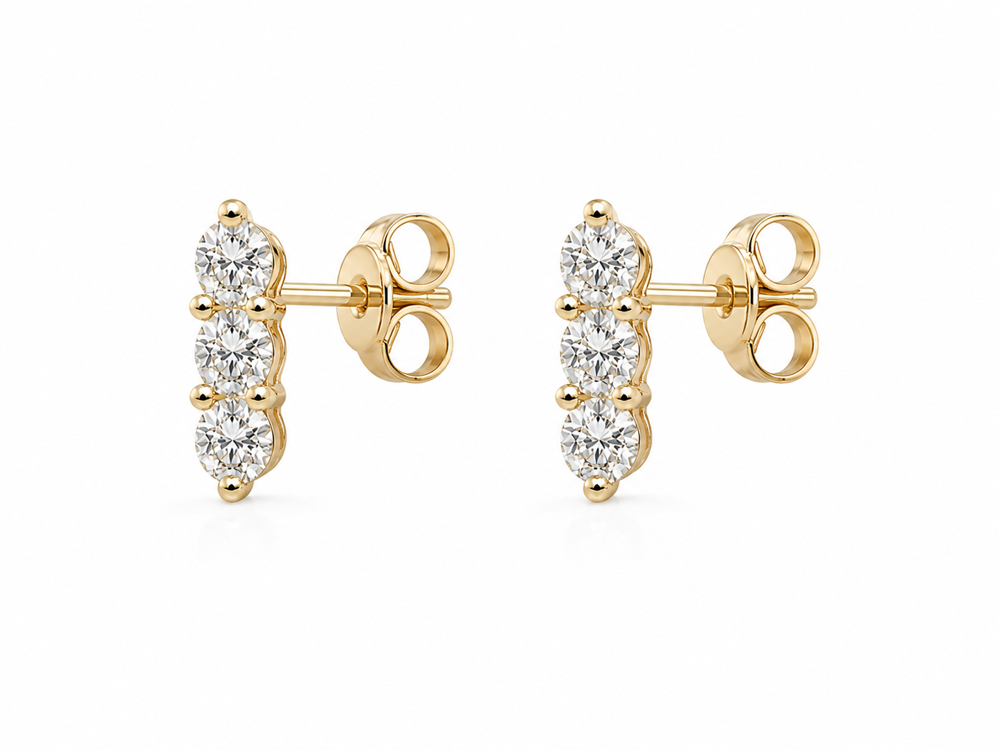 Trio Diamond Studs
