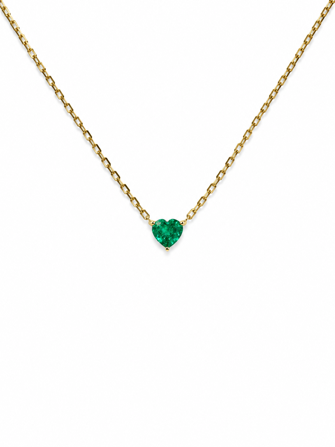 Emerald Heart Necklace