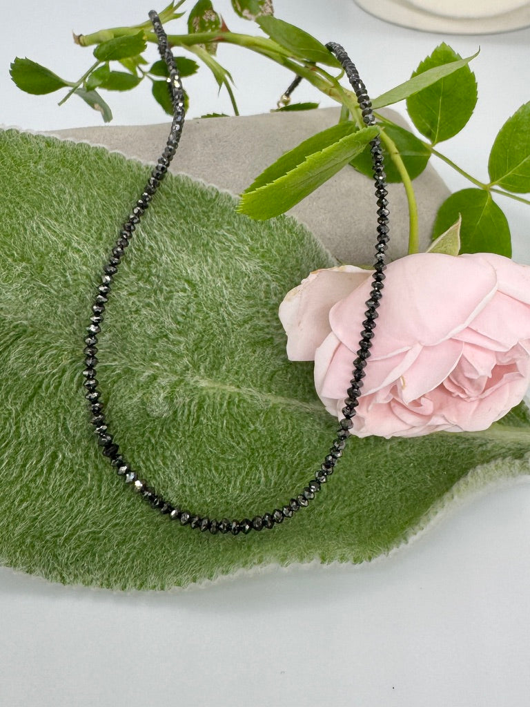 Black Diamond Nugget Necklace
