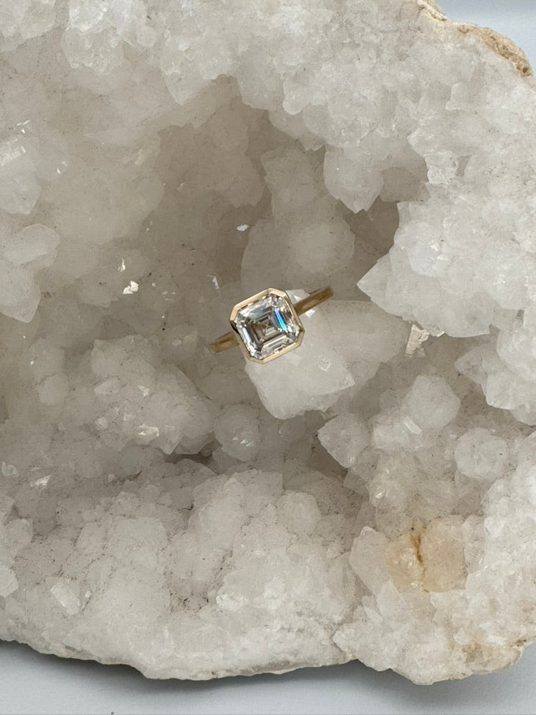 The Ascher Cut Diamond Ring