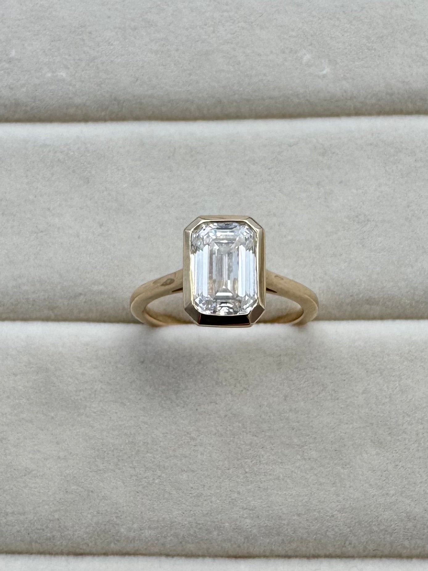 Freedom Cut Diamond Ring 14k Solid Gold
