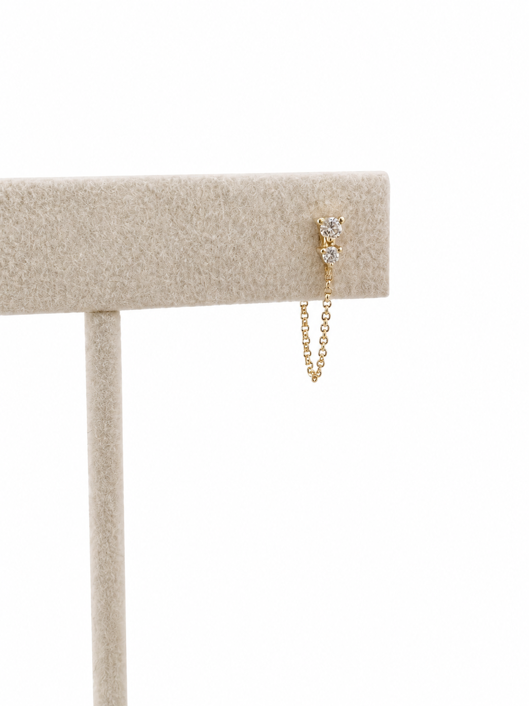 Chain Drop Diamond Earrings