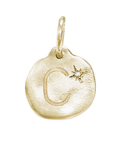 Letter A-Z  Diamond Necklace Charm