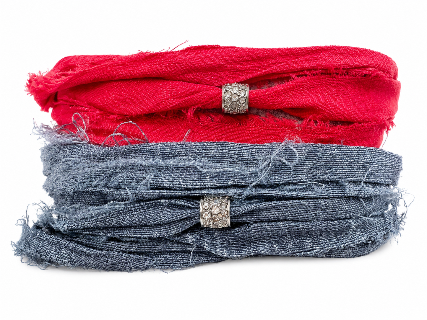 Silk Wrap bracelet with diamond