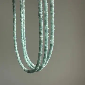 Aquamarine Bead Necklace