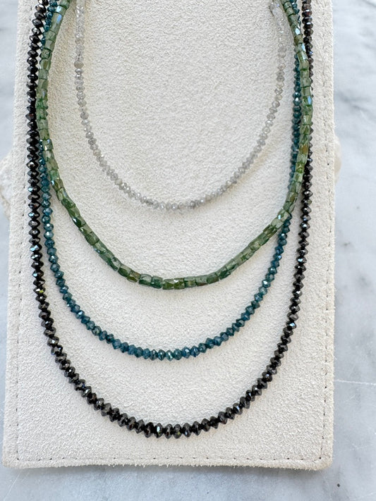 Black Diamond Nugget Necklace