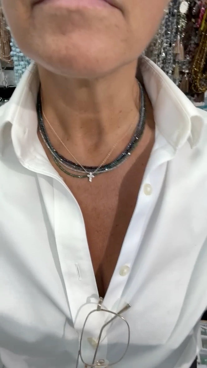 The Prettiest Blue Diamond Nugget Necklace