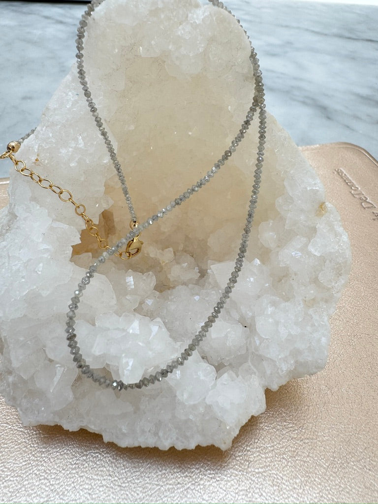 Grey Nugget Diamond Necklace