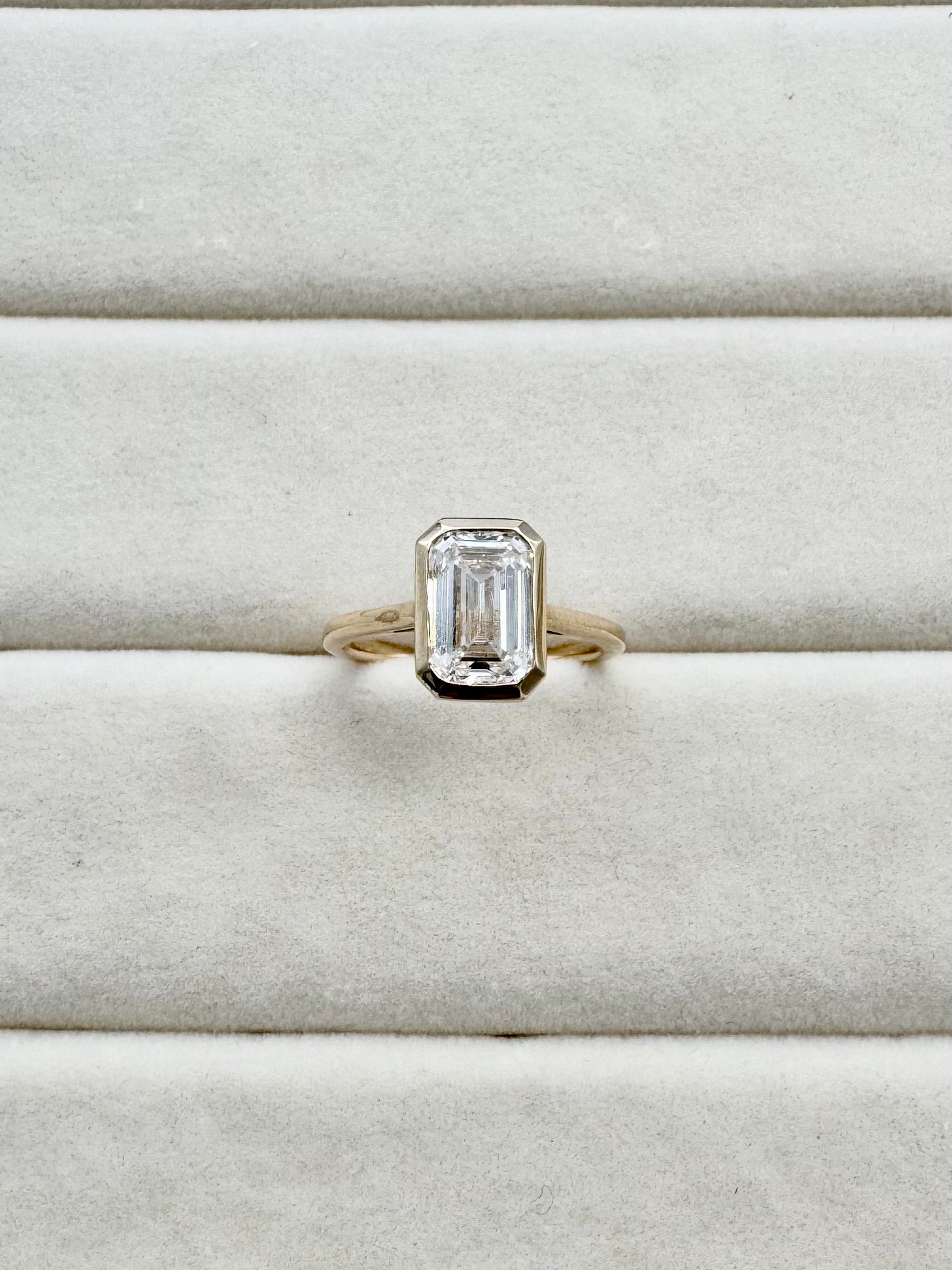 Freedom Cut Diamond Ring 14k Solid Gold