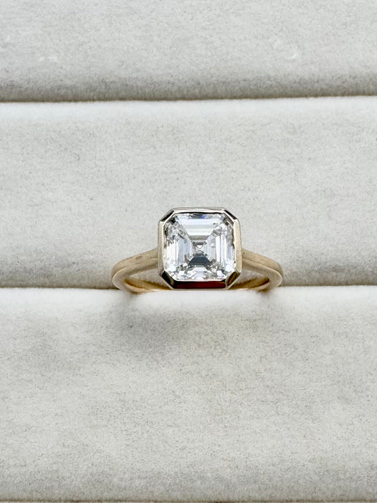 The Ascher Cut Diamond Ring