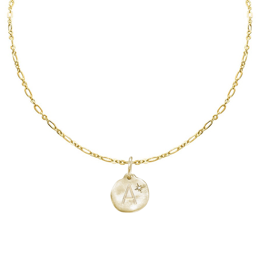 Letter A-Z  Diamond Necklace Charm
