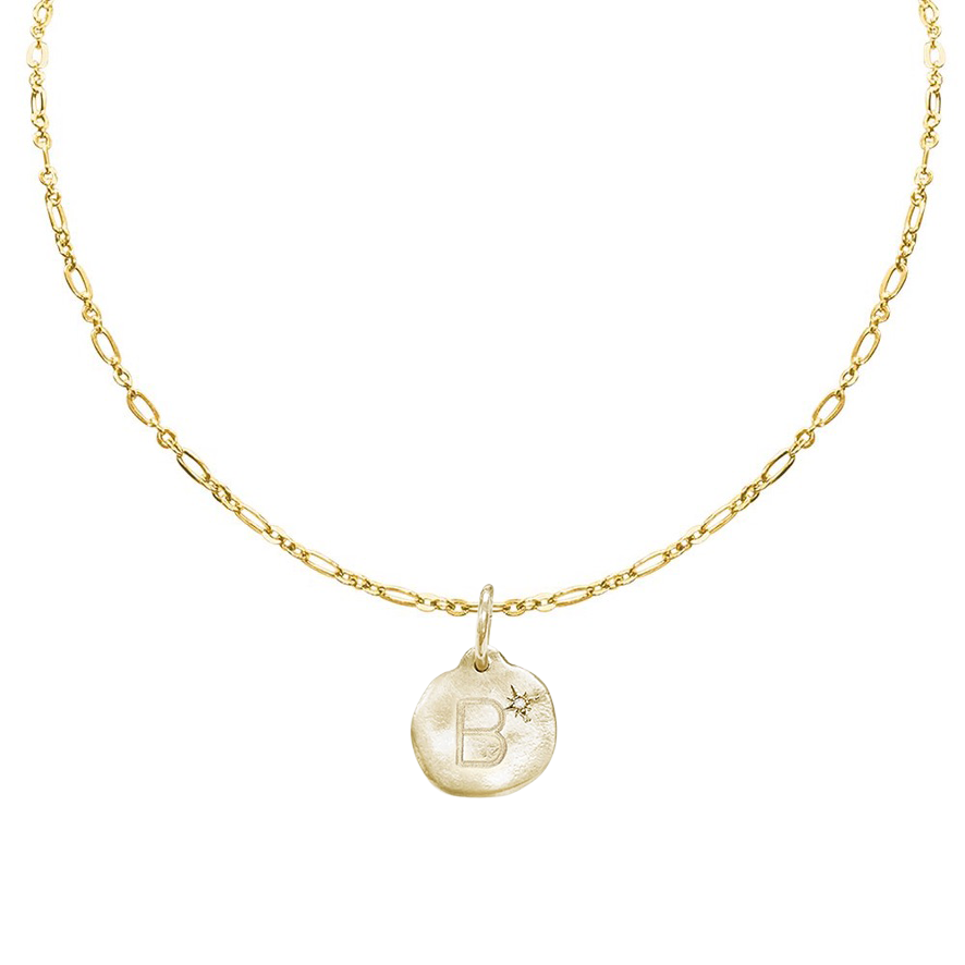 Letter A-Z  Diamond Necklace Charm