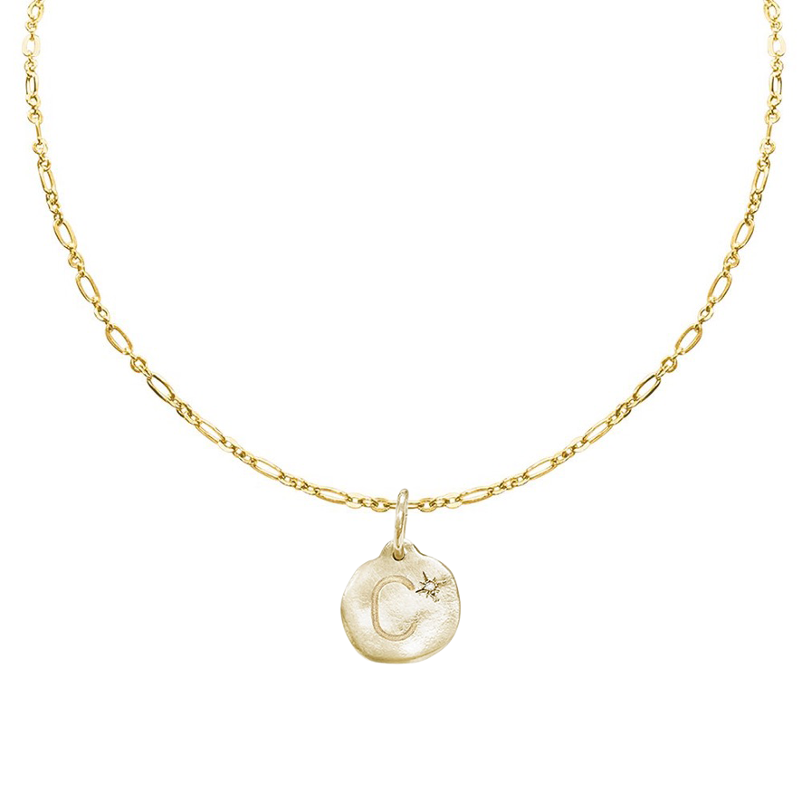 Letter A-Z  Diamond Necklace Charm