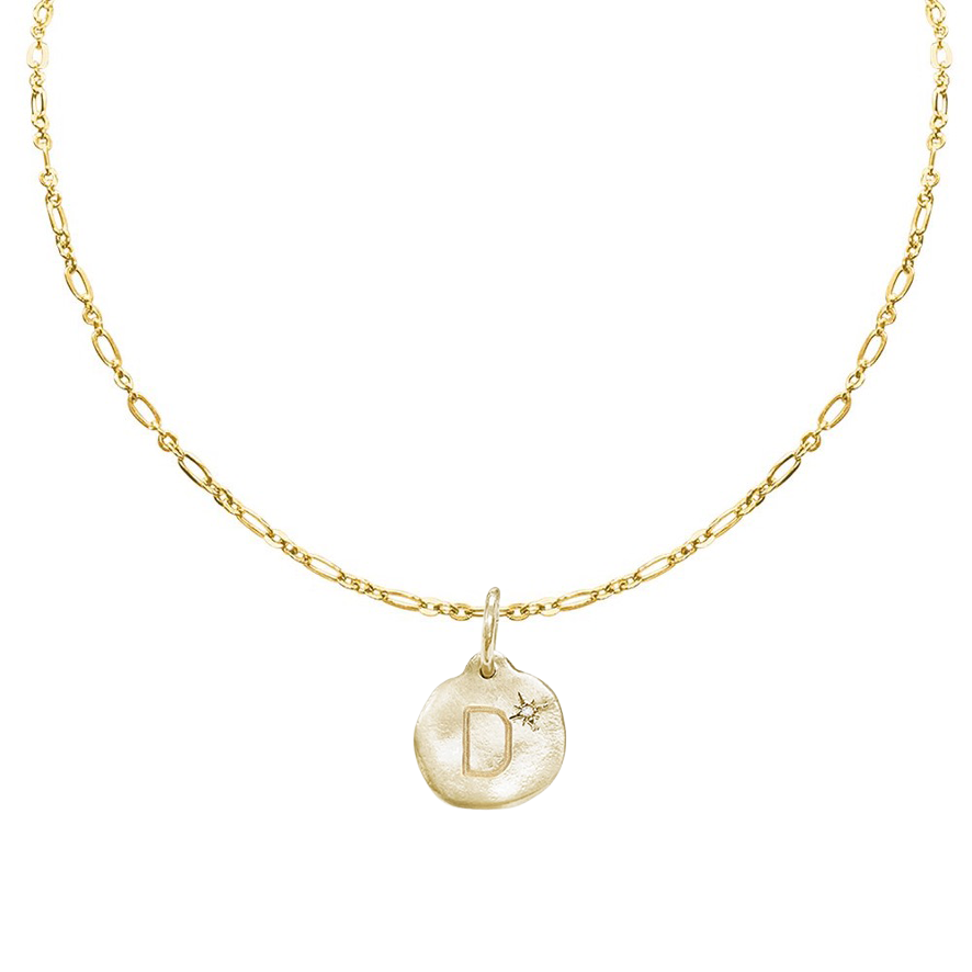 Letter A-Z  Diamond Necklace Charm