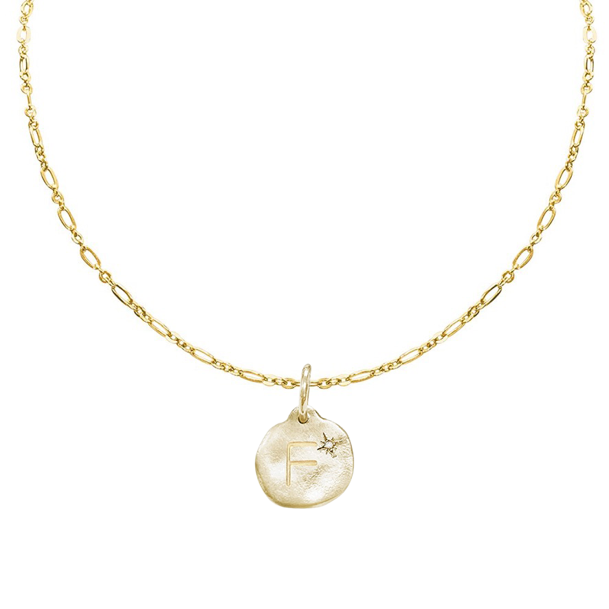 Letter A-Z  Diamond Necklace Charm