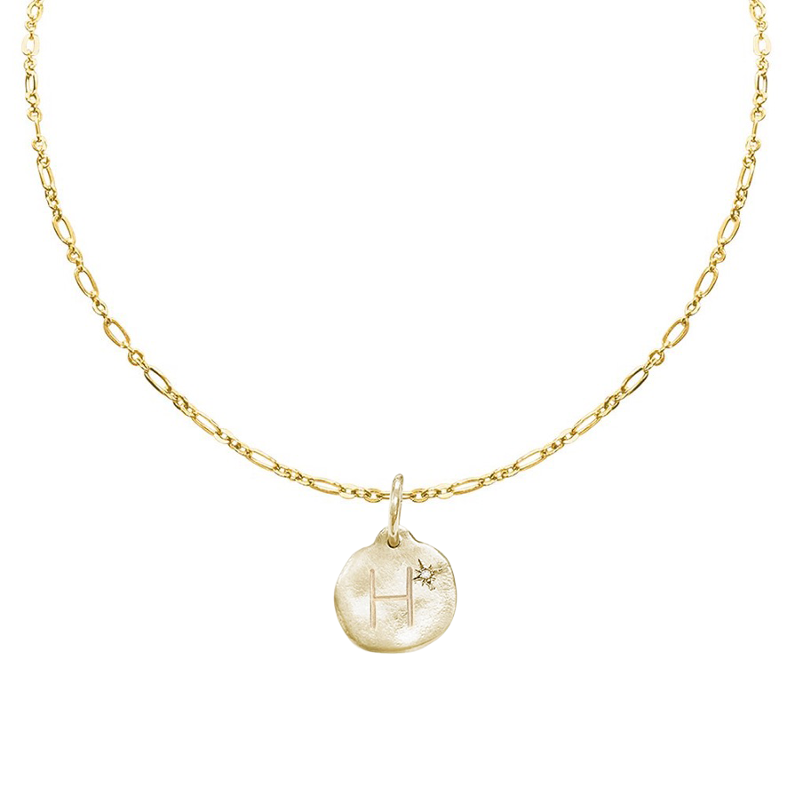 Letter A-Z  Diamond Necklace Charm