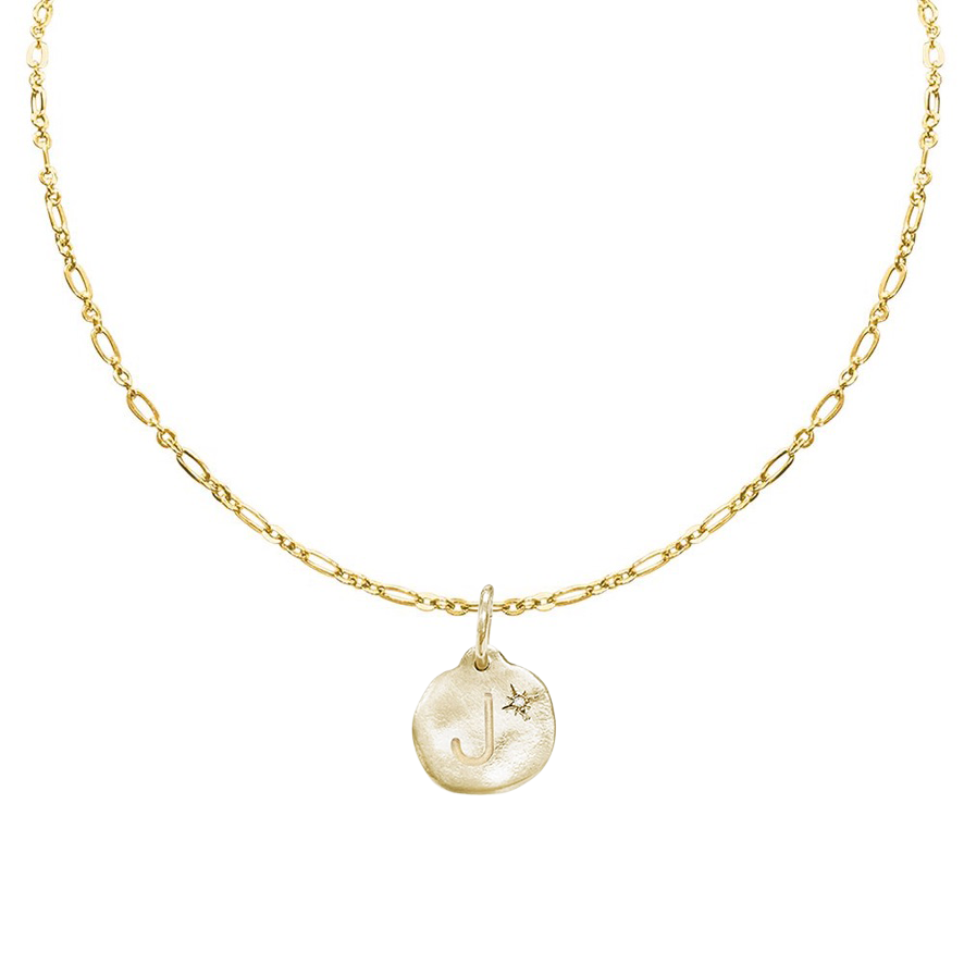 Letter A-Z  Diamond Necklace Charm