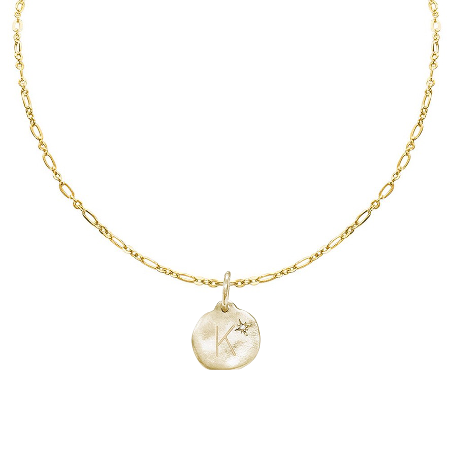 Letter A-Z  Diamond Necklace Charm