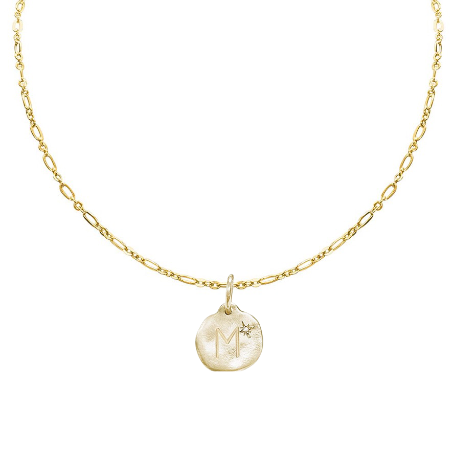 Letter A-Z  Diamond Necklace Charm