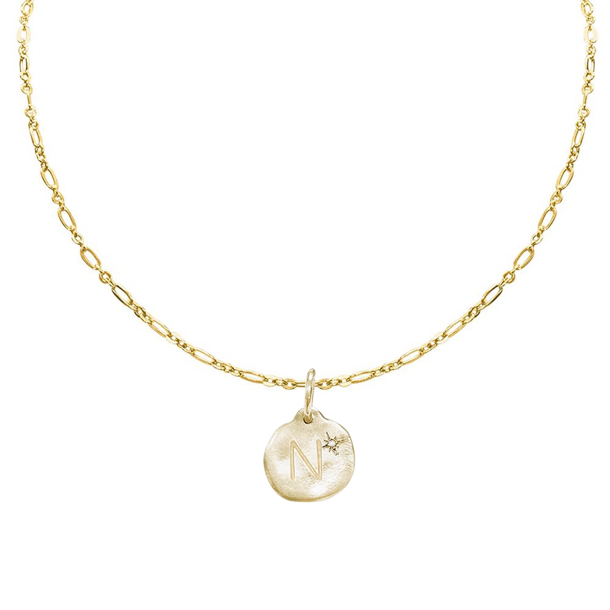 Letter A-Z  Diamond Necklace Charm