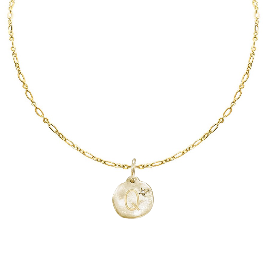 Letter A-Z  Diamond Necklace Charm