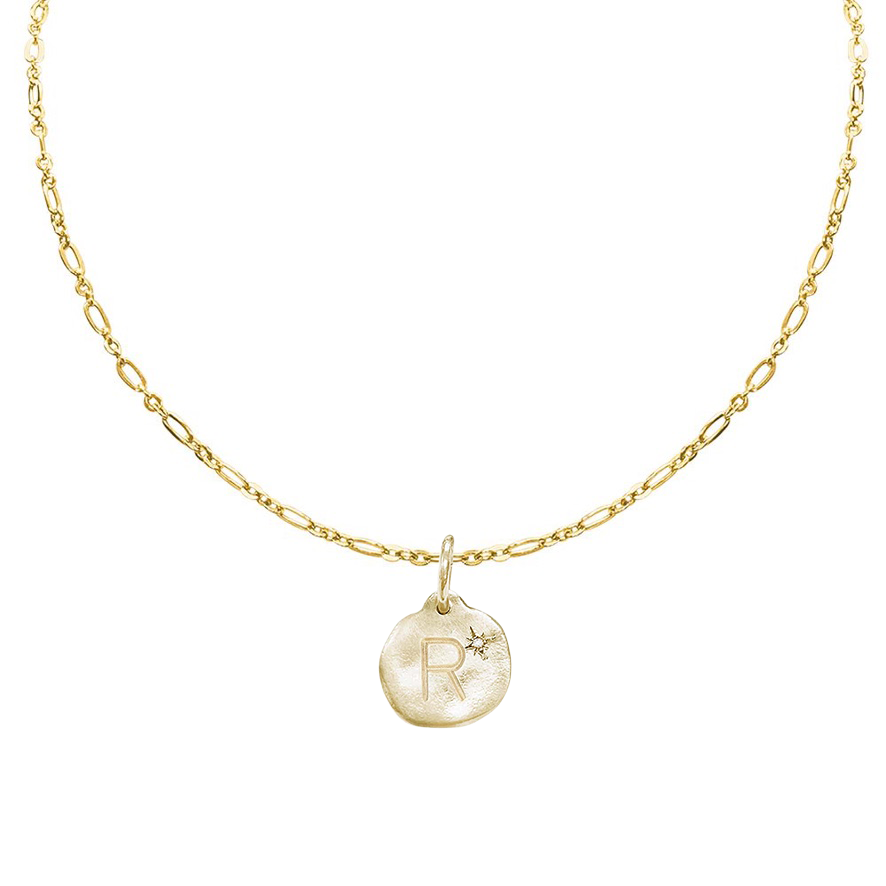 Letter A-Z  Diamond Necklace Charm