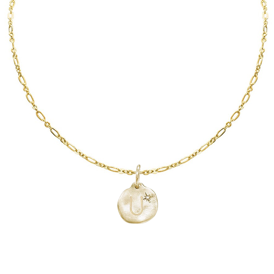 Letter A-Z  Diamond Necklace Charm