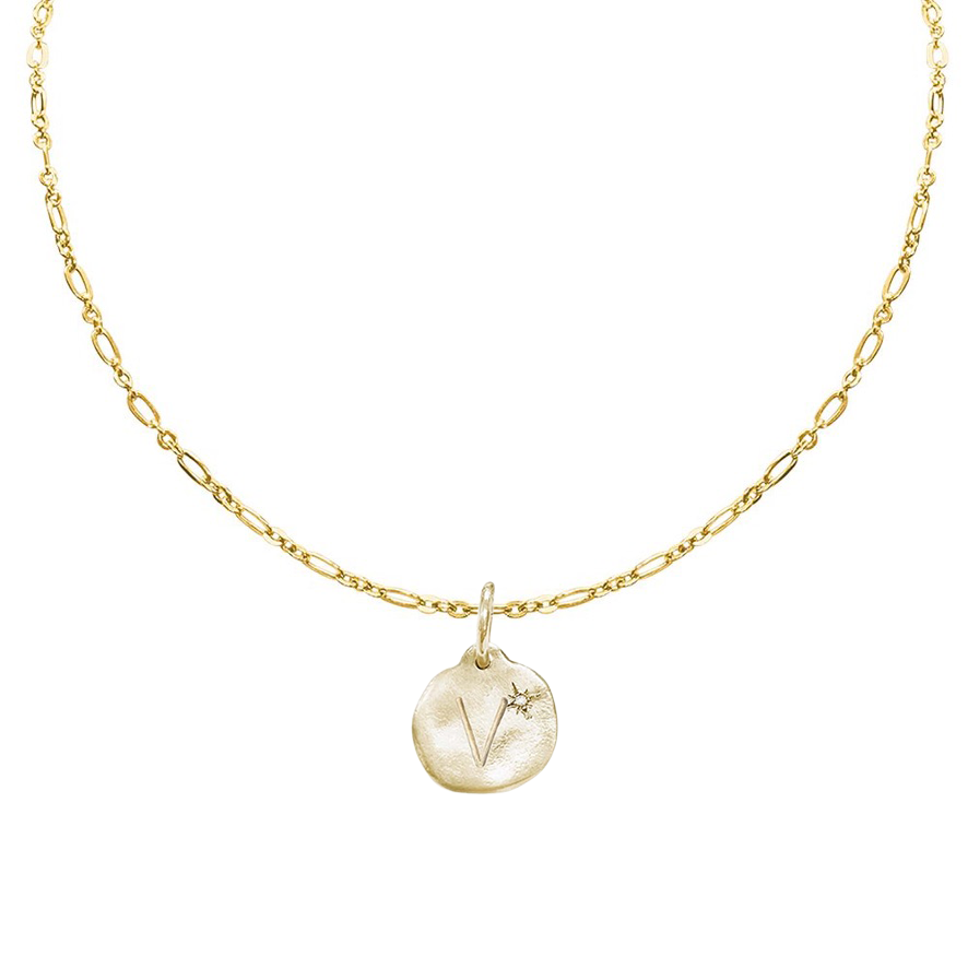 Letter A-Z  Diamond Necklace Charm
