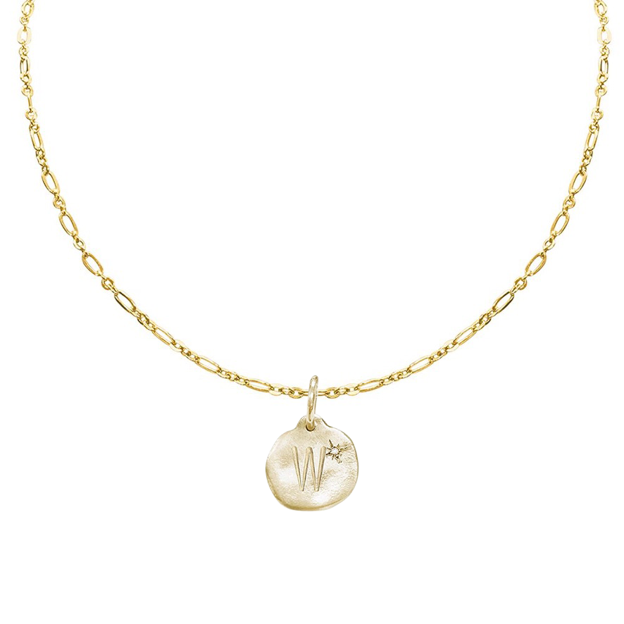 Letter A-Z  Diamond Necklace Charm