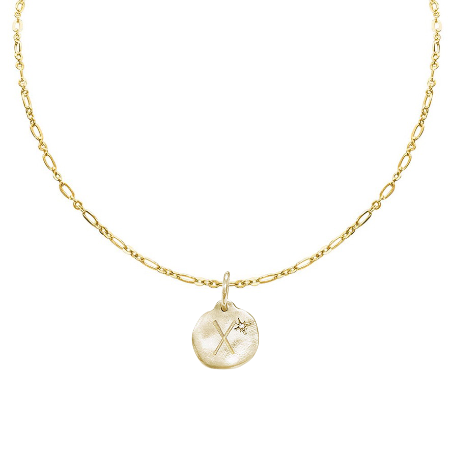 Letter A-Z  Diamond Necklace Charm