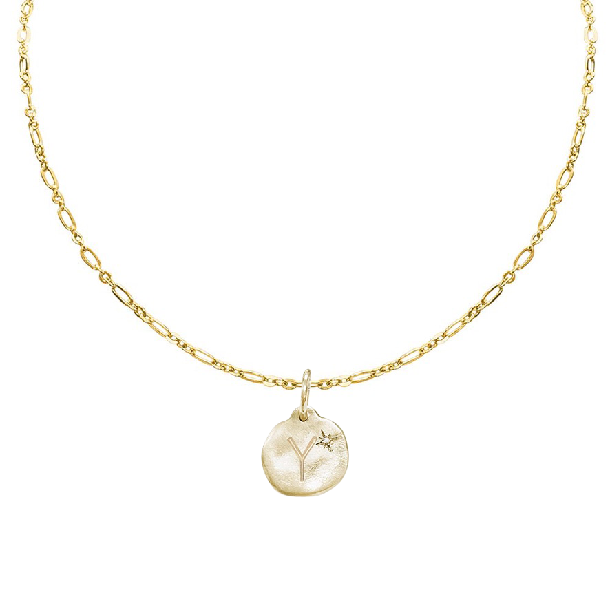 Letter A-Z  Diamond Necklace Charm