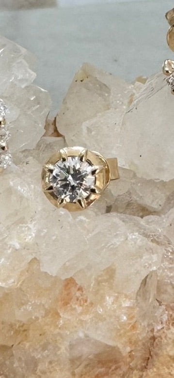 14k Gold Georgian Set Studs