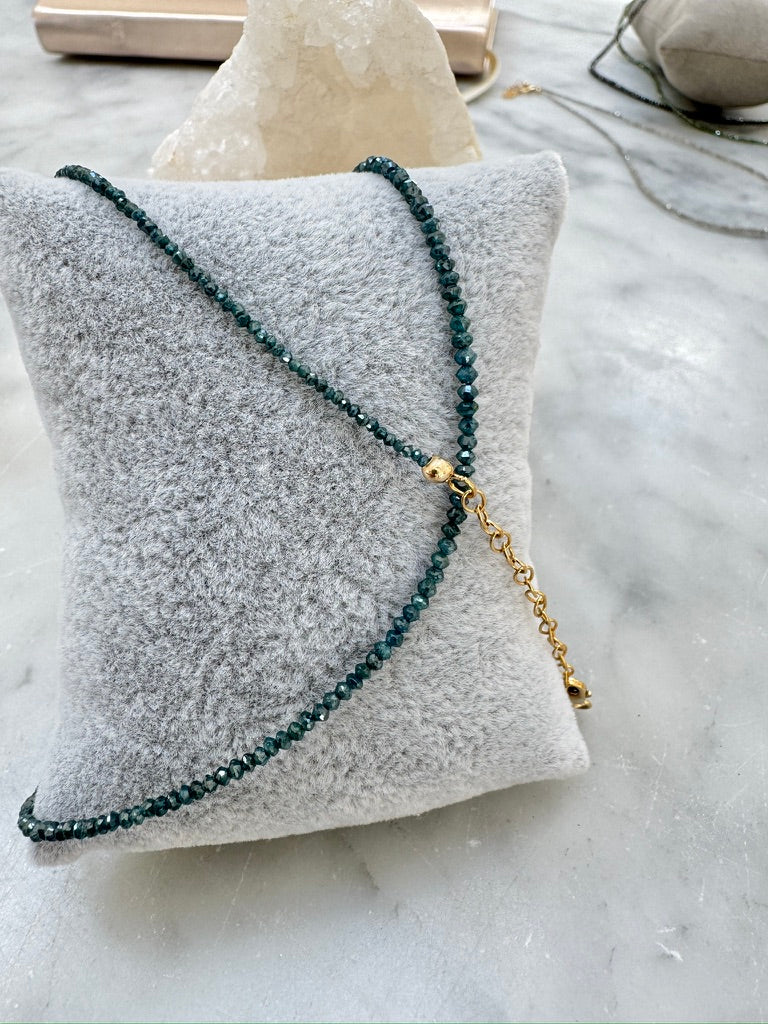 The Prettiest Blue Diamond Nugget Necklace