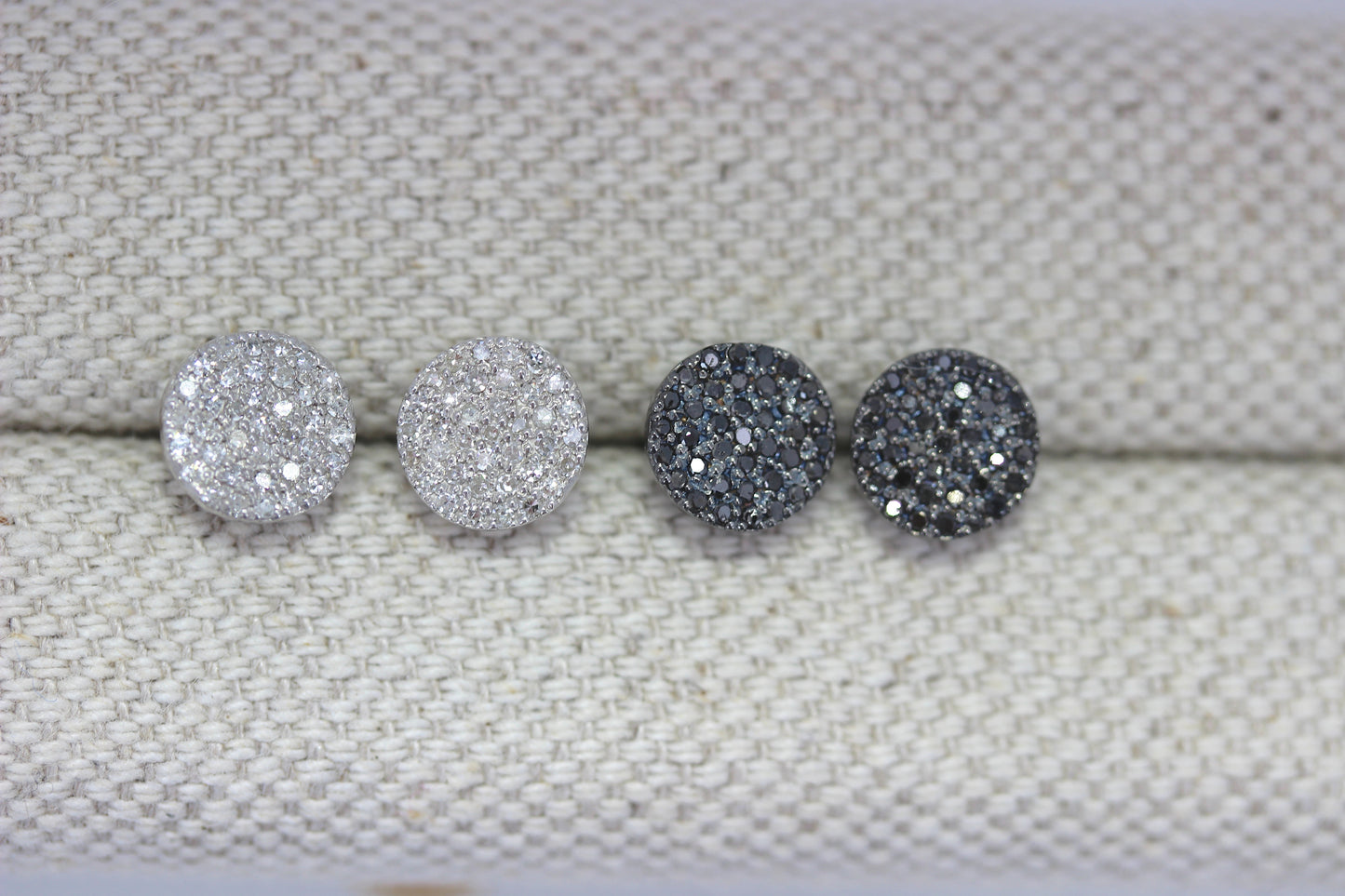 Black Diamond Disco Earrings