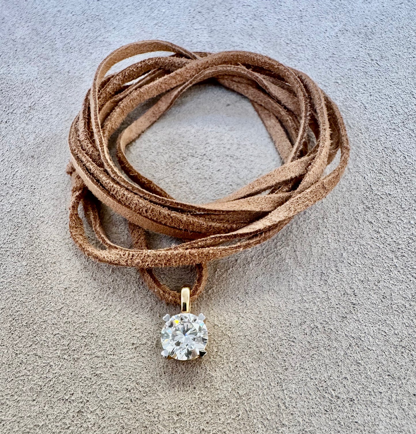 Wrap it up Must Have Solitaire Diamond Necklace
