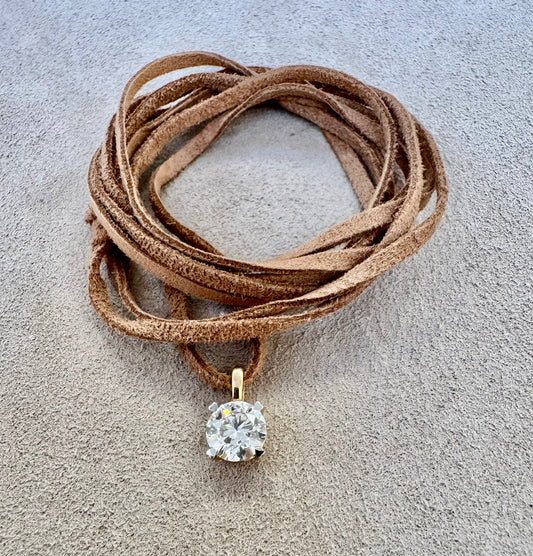 Wrap it up Must Have Solitaire Diamond Necklace