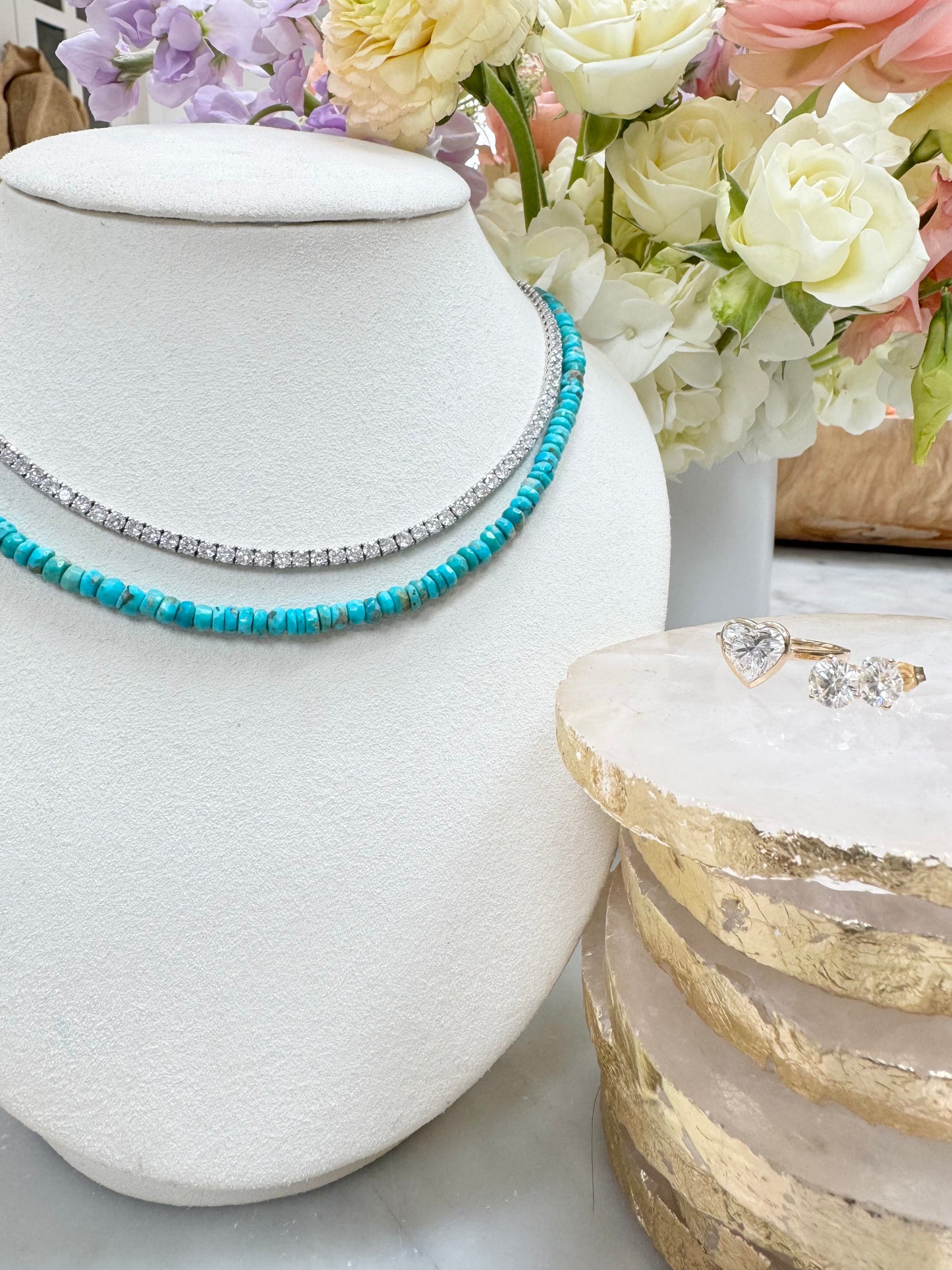 Turquoise Bead Necklace