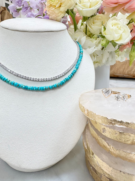 Turquoise Bead Necklace