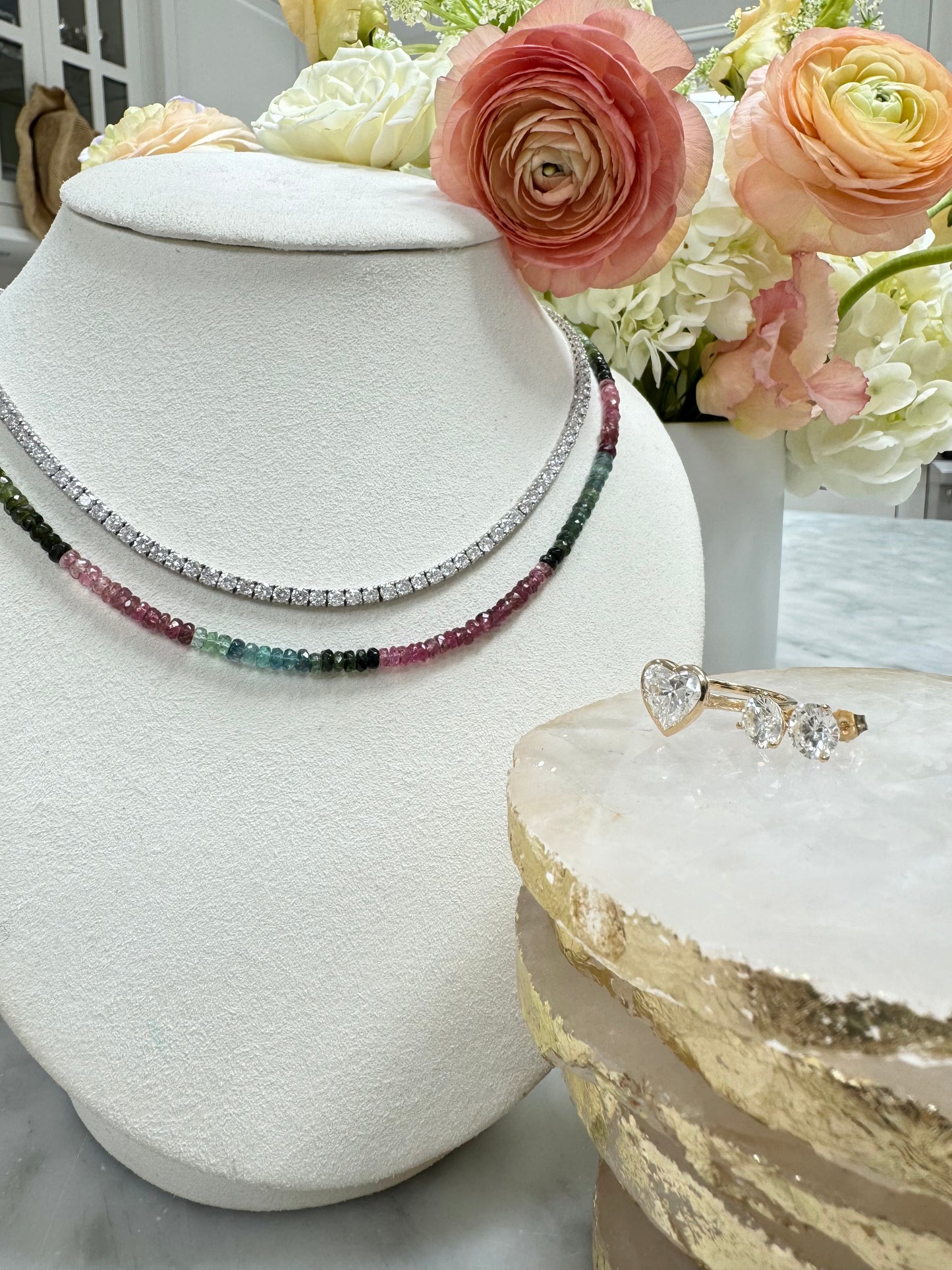 Pink and Green Tourmaline