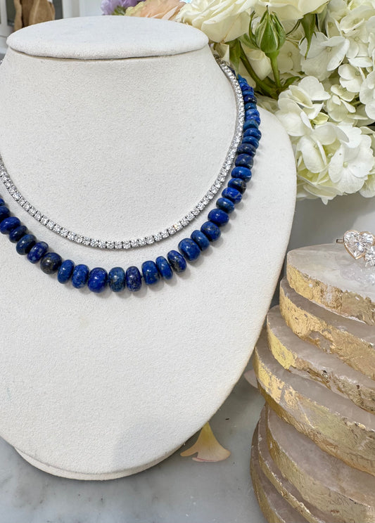 Lapis Bead Necklace