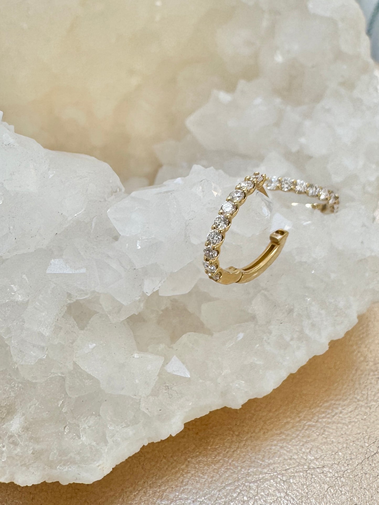 Diamond Huggy Earrings