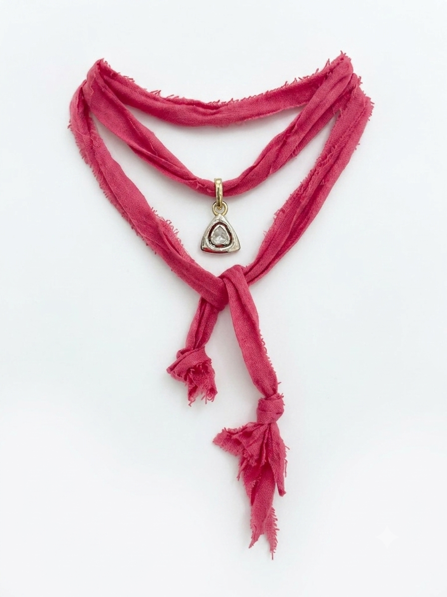 Triangle Diamond Necklace